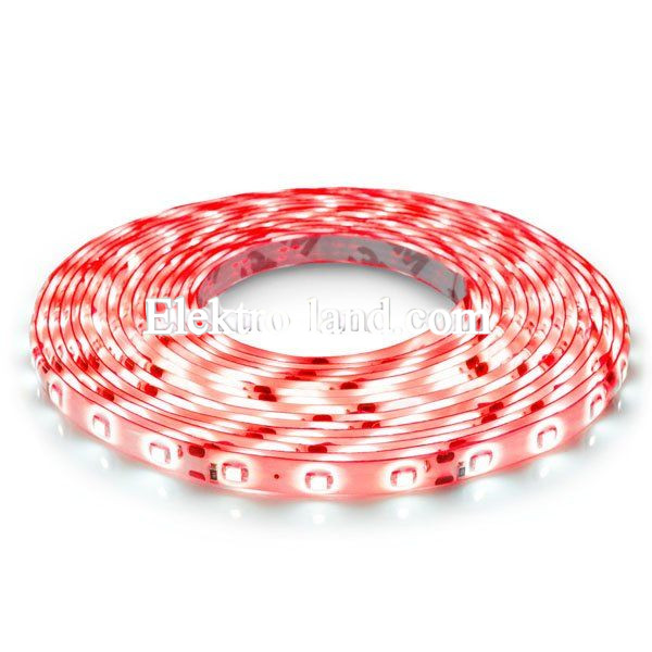 Светодиодная лента красный цвет B-LED 3528-60 R IP65 герметичная, 1м
